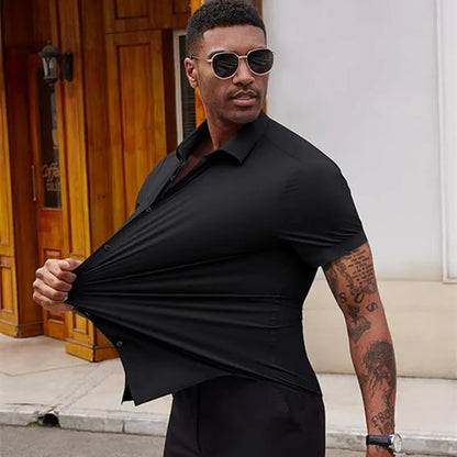 Muscle up strech shirt with loose bottom