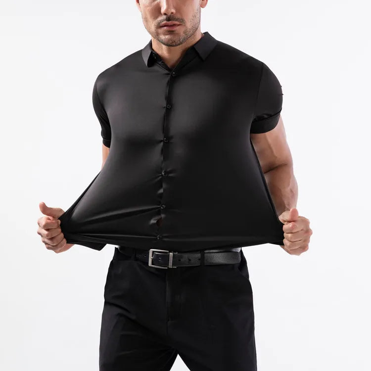 Muscle up strech shirt with loose bottom