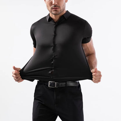 Muscle up strech shirt with loose bottom