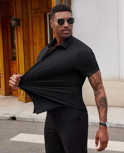 Muscle up strech shirt with loose bottom