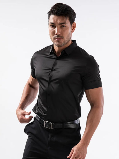 Muscle up strech shirt with loose bottom