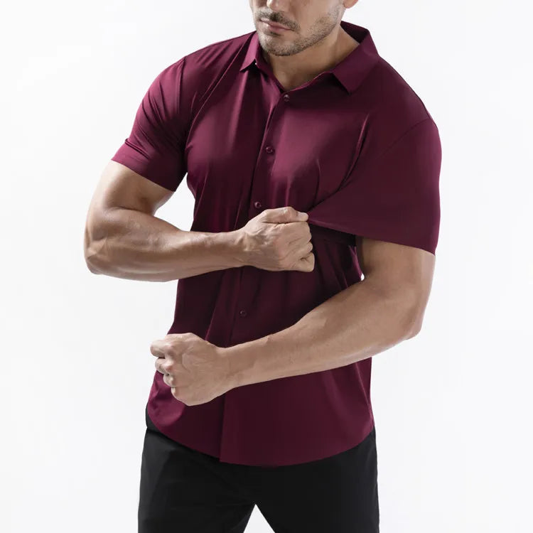 Muscle up strech shirt with loose bottom