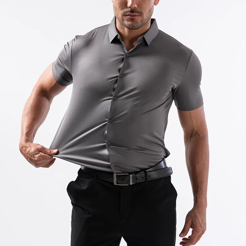 Muscle up strech shirt with loose bottom