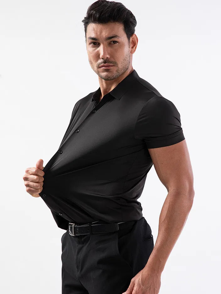 Muscle up strech shirt with loose bottom