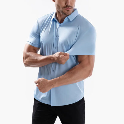 Muscle up strech shirt with loose bottom